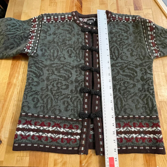 Nordic Design Sweater Cardigan Wool Blend Womens Sz‎ Small EUC - Picture 13 of 14